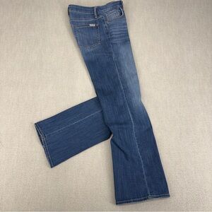 Joe's Jeans Women's 26 Wangari Blue Whisker Fade Wide Leg Full Length 28x31